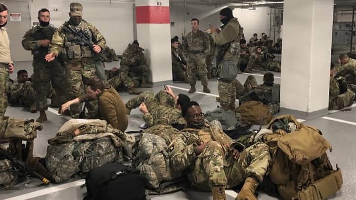 Joe Biden Apologises After National Guards Made To Sleep In Car Park