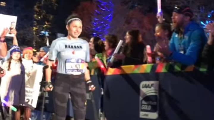 Runner Left Paralysed After Sexual Assault Completes Marathon On Crutches