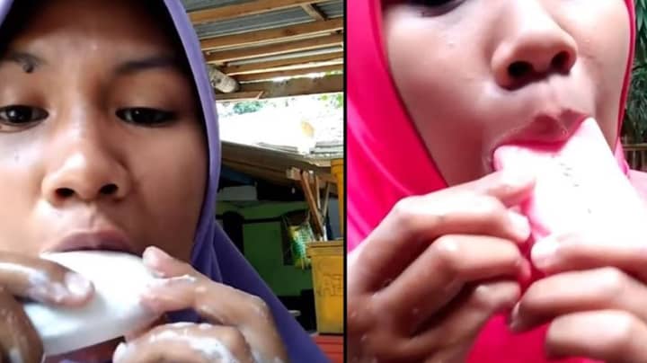 Mum Goes Viral By Licking Bars Of Soap And Reviewing Them 