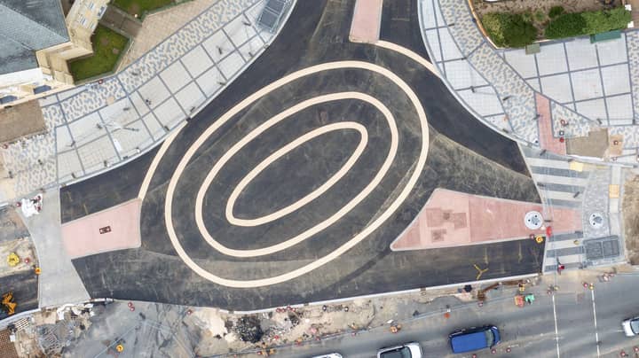 New Oval-Shaped UK Roundabout Branded 'Bizarre' And 'Dangerous'