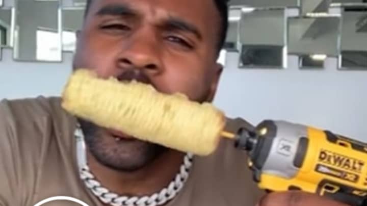 Jason Derulo Knocks Teeth Out Eating Corn With Drill On TikTok