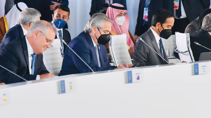 Scott Morrison Slammed For Not Wearing A Face Mask At G20 Summit
