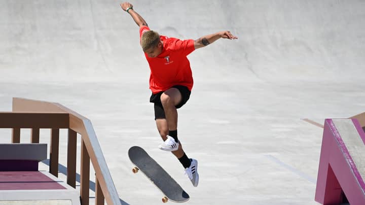 Skateboarder Suffers Painful Olympic Injury That Guys Can Relate To