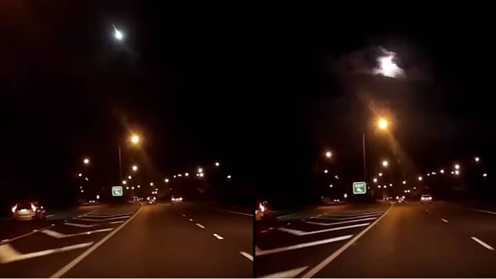 Dashcam Footage Captures Mysterious 'Fireball' Lighting Up Sky