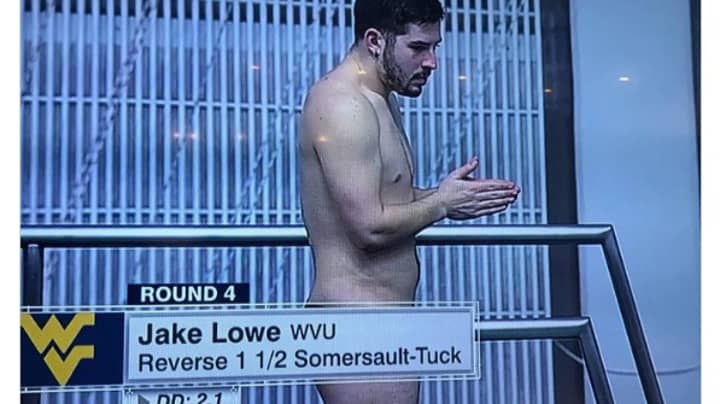 Twitter Left Baffled After Diver Appears To Be Naked On TV