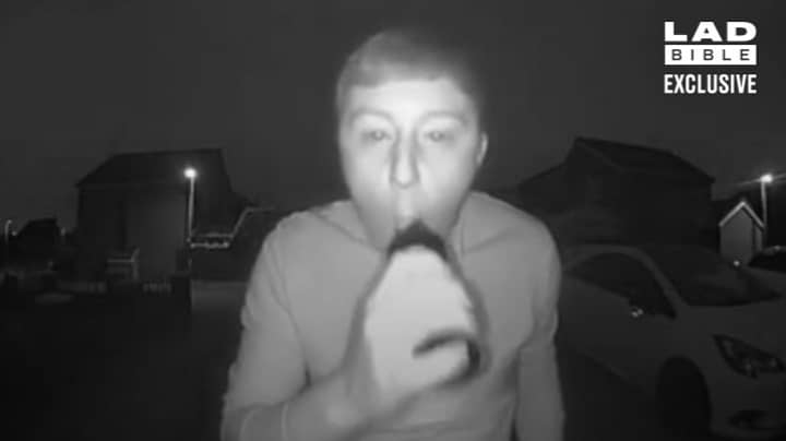 Guy Sucks Bottle On Ring Camera Unaware Mate's Mum Is Watching Him