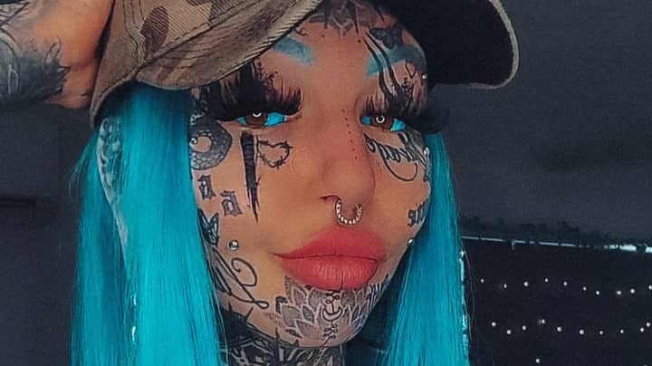 Model Gets Another Extreme Tattoo Despite Fan Telling Her To 'Spare Her Face'