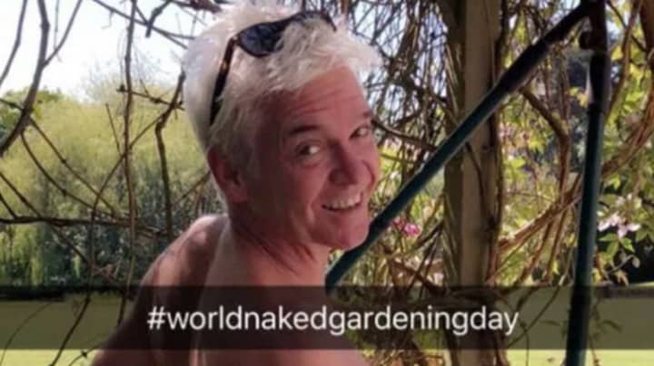 ​Phillip Schofield Strips Off For World Naked Gardening Day