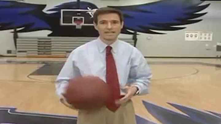 Reporter Covers Story On Blindfolded Basketball Shot, Makes Even Better One