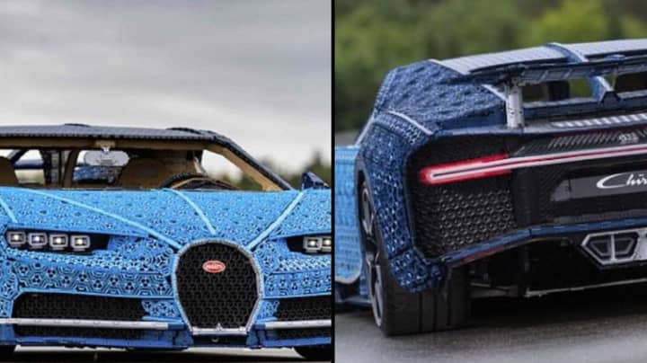 Driveable Bugatti Chiron Is Made Out Of One Million LEGO Bricks And 2,300 Toy Motors
