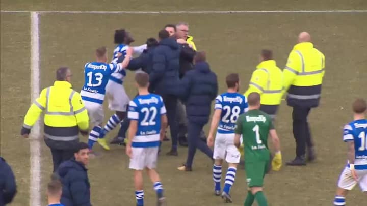 Hooligans Attack Players And Stewards During Dutch Football Game