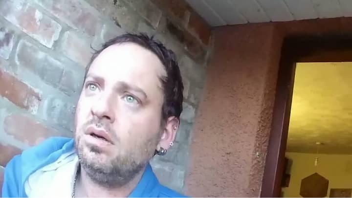 Moment Man Opens Door To Police After Murdering His Partner