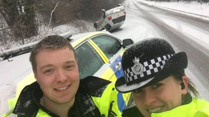 Mum Finds Out Daughter Crashed Her Car After Police Posted Smiling Selfie