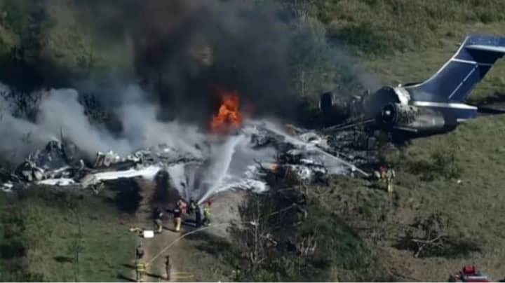 All 21 Passengers On Plane Survive After It Crashes And Bursts Into Flames