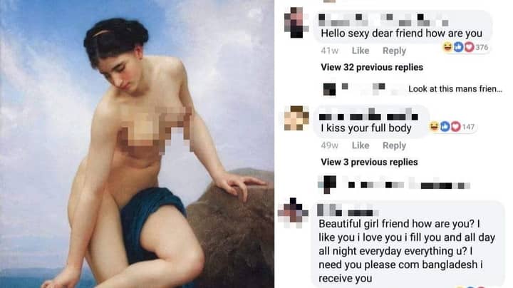 Men Hit On 19th Century Painting Of Naked Woman On Facebook