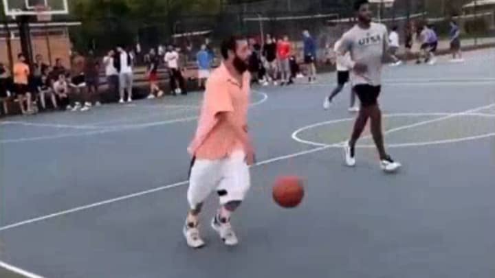 ​Adam Sandler Spotted Playing Basketball In Long Island