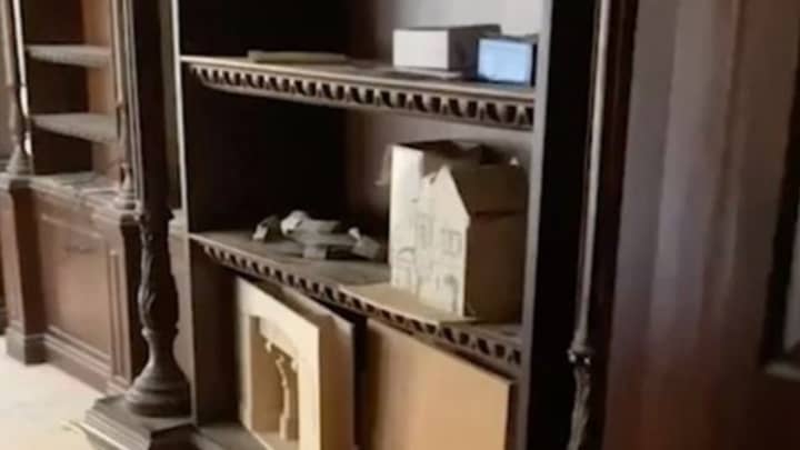 Homeowner Shares Video of Hidden Lair In Basement Behind Bookshelf