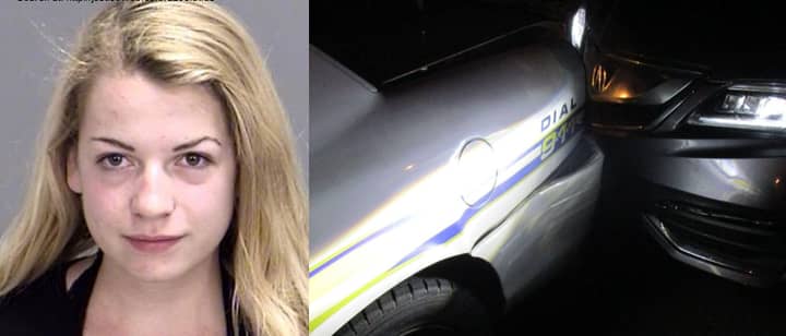 Girl Crashes Into Police While Trying To Send A Topless Selfie