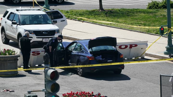 Police Officer Dies After Car Rams Barricade At US Capitol
