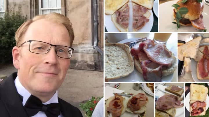 Bloke Given Award From Pork Industry For His Extensive Amount Of Bacon Sarnie Reviews 