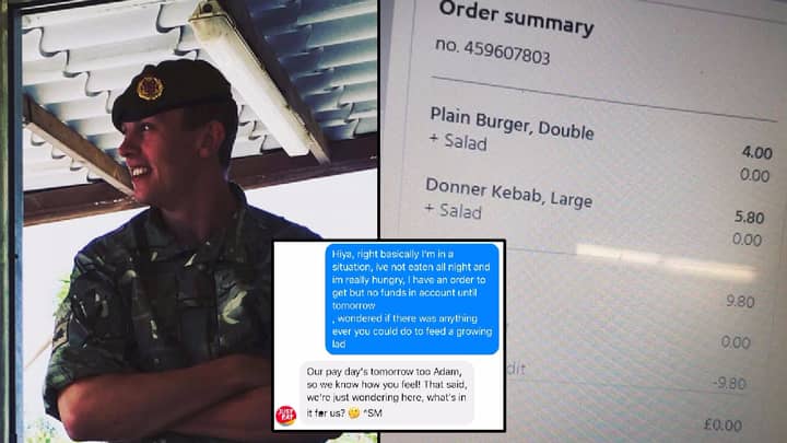 Skint LAD Messages Just Eat For Food And They Help Him Out In Amazing Way