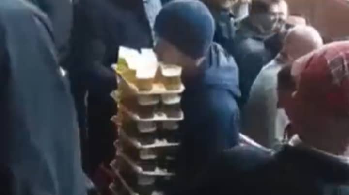 Football Fan Carries 64 Beers To Stands During Match