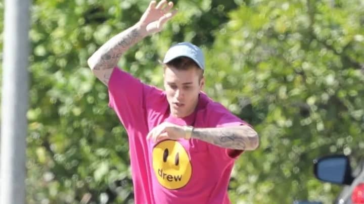 Justin Bieber Caught On Camera Falling Off Unicycle