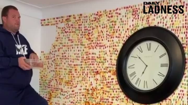 Man Covers Wall In 6,000 Gummy Bears After Partner Asks Him To Decorate 'Tastefully' 