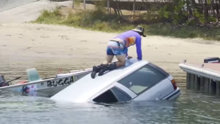 YouTuber Facing $1 Million Fine Or Jail Time For Ford Falcon Boat Ramp Prank