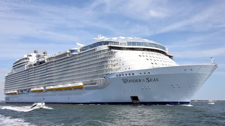 World's Largest Ever Cruise Ship Takes To The Sea For The First Time