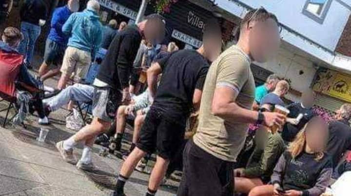 'Hundreds' Turn Up After Pub Reopens For Takeaway Pints With Some Urinating In Public