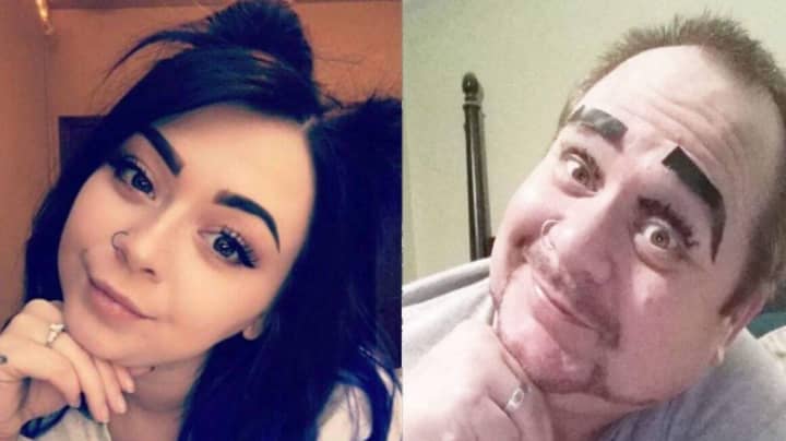 Dad Hilariously Trolls His Daughter By Recreating Her Social Media Posts 