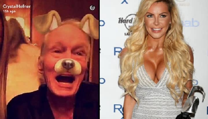 Hugh Hefner Responds To 'Dead Rumours' With Snapchat With His Wife