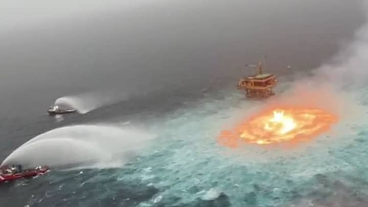 Oil Company Explains Gulf Of Mexico Ocean Fire