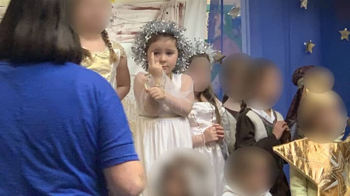 Kid Spends 20 Minutes Of Nativity Play Flipping Off The Audience