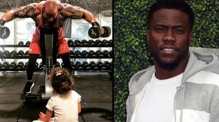 Dwayne Johnson Brutally Trolls Kevin Hart While Working Out With Daughter