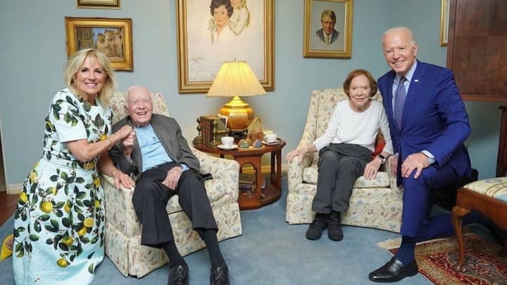 Photo With Jimmy Carter Makes President Joe Biden Appear To Be A Giant