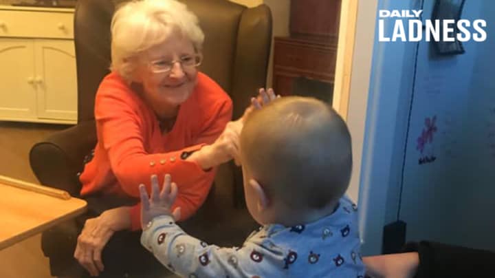 Little Boy Meets His Great-Nan For First Time Thanks To Covid-Safe Pod At Care Home