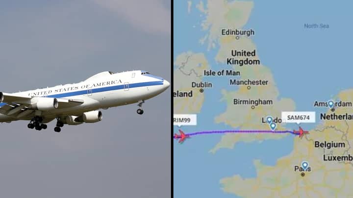 Doomsday Aircraft Designed To Withstand Nuclear Blasts Spotted Flying Over English Channel 