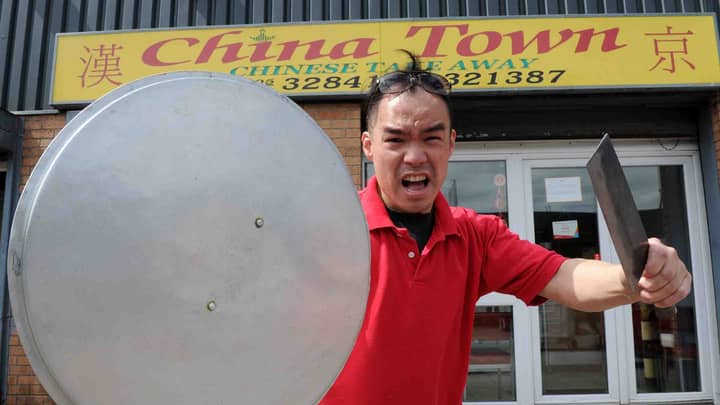 Takeaway Owner Fights Off 'Armed Robber' With Pot Lid And Meat Cleaver