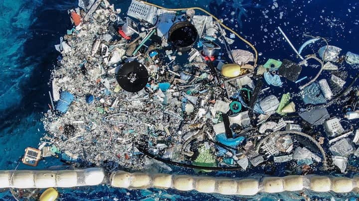 Ocean Cleanup Device Collects Plastic Waste From The Sea For First Time