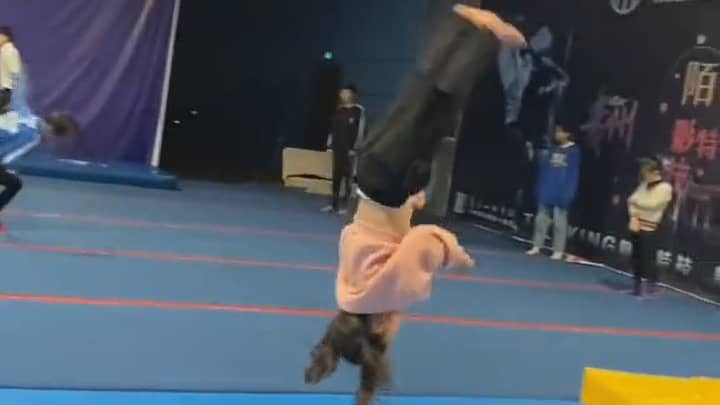 Incredible Video Shows Young Girl Smash Five Backflips In A Row