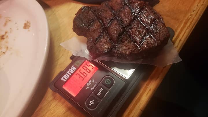 Customer Gets Out Own Scales To Weigh 'Really Small' 6oz Steak At Restaurant