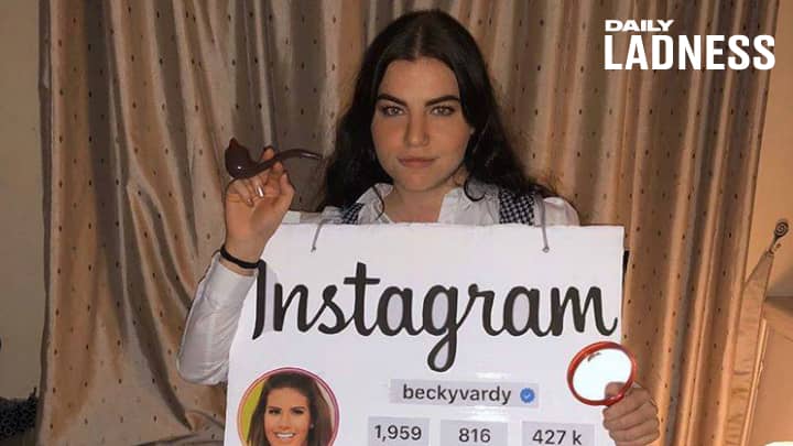 Woman Dresses Up As Rebekah Vardy's Instagram Account For Halloween Party