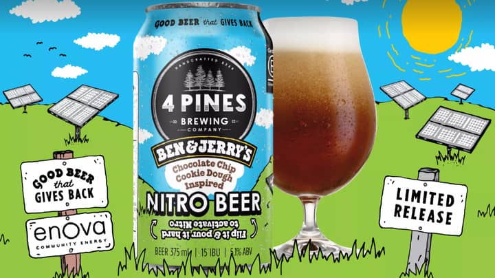 Ben & Jerry’s And 4 Pines Launch New Chocolate Chip Cookie Dough Ice Cream-Inspired Beer