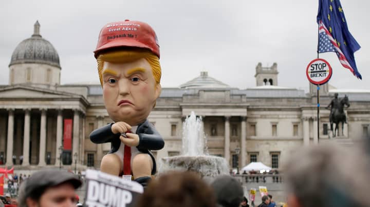 16ft Talking Donald Trump Robot That Makes Farting Noises Appears In Trafalgar Square