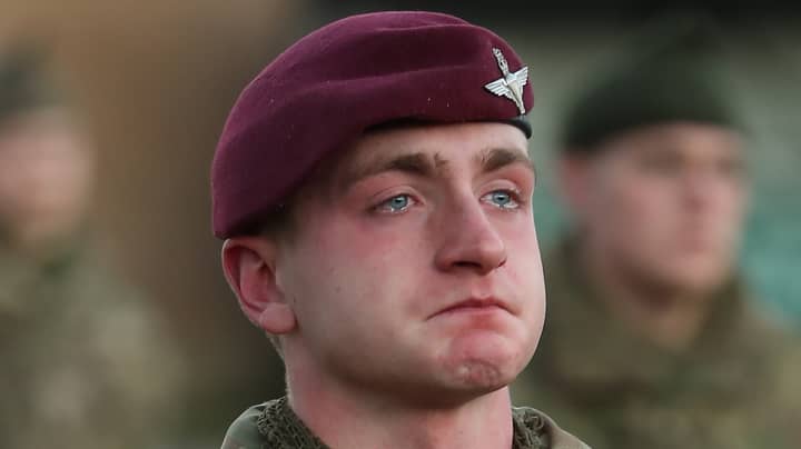 Soldier Cries As He Follows In War Hero Brother's Footsteps As Paratrooper