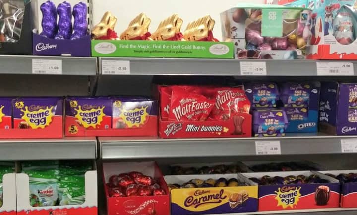 Easter Chocolate In The Shops Straight After Christmas