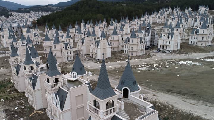 This Village Is Made Up Of 500 Abandoned Disney-Style Castles