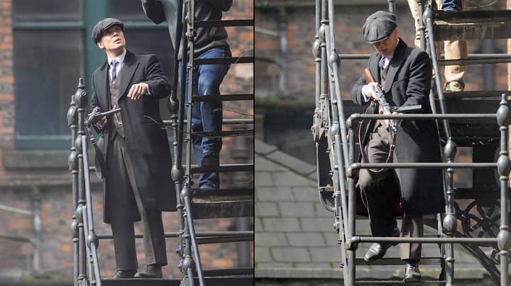 'Peaky Blinders' Seen Filming Shoot Out In Manchester's Northern Quarter